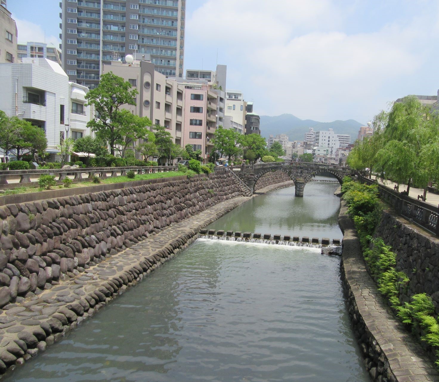 2023年7月6日の、眼鏡橋。