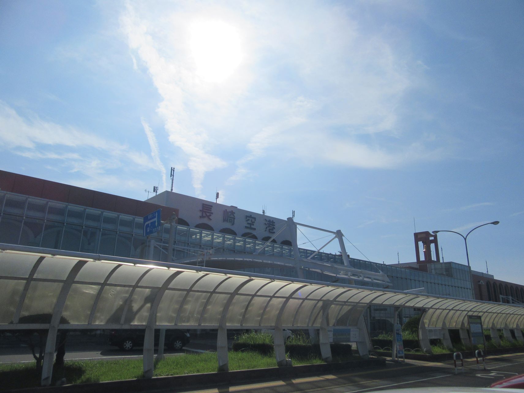 長崎空港の外観。