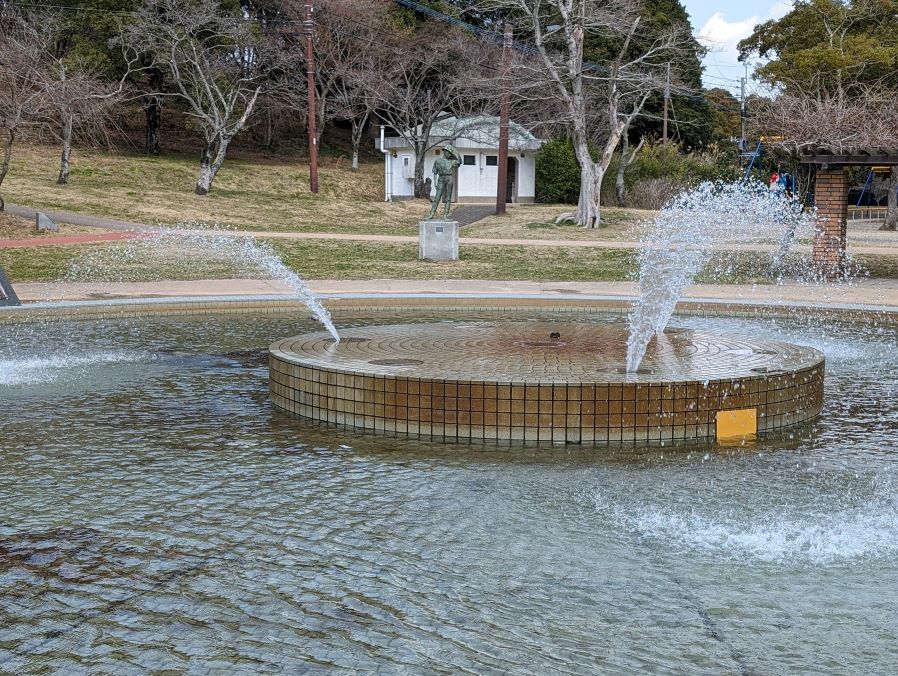 長崎市の稲佐山にある、稲佐山公園の噴水。