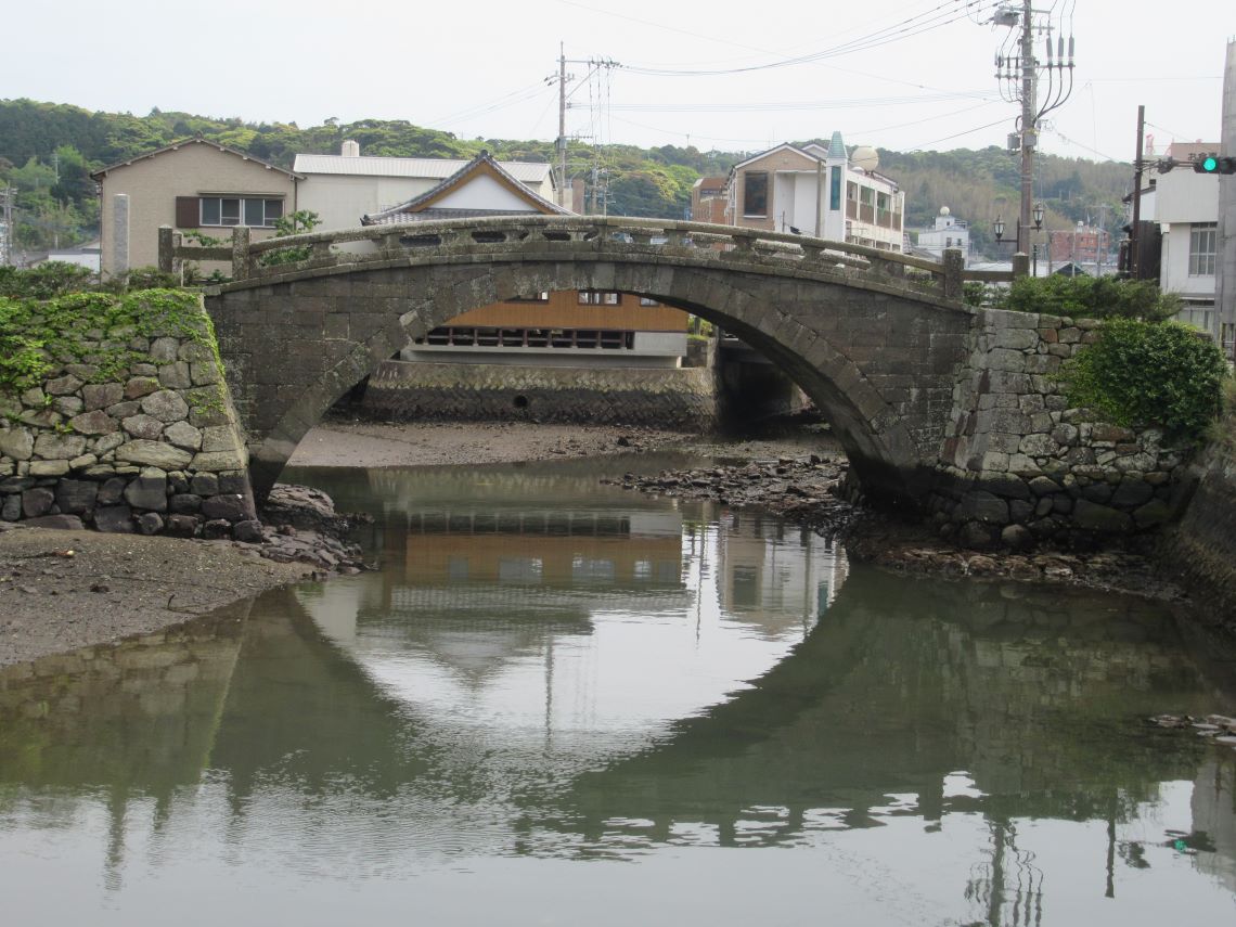 長崎県平戸市の市街地で撮影した幸橋。
