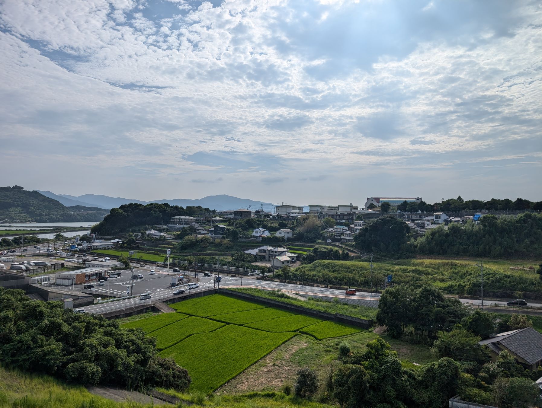 長崎県大村市の『みさかえの園あゆみの家』からの風景。