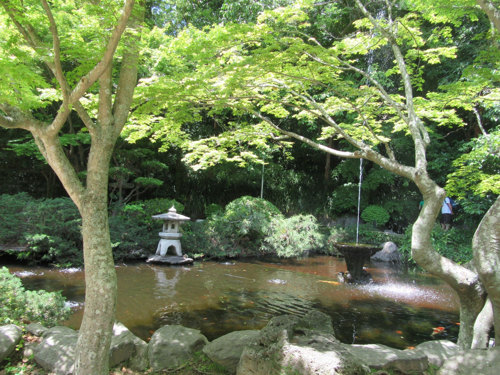 長崎県長崎市・長崎公園の噴水。
