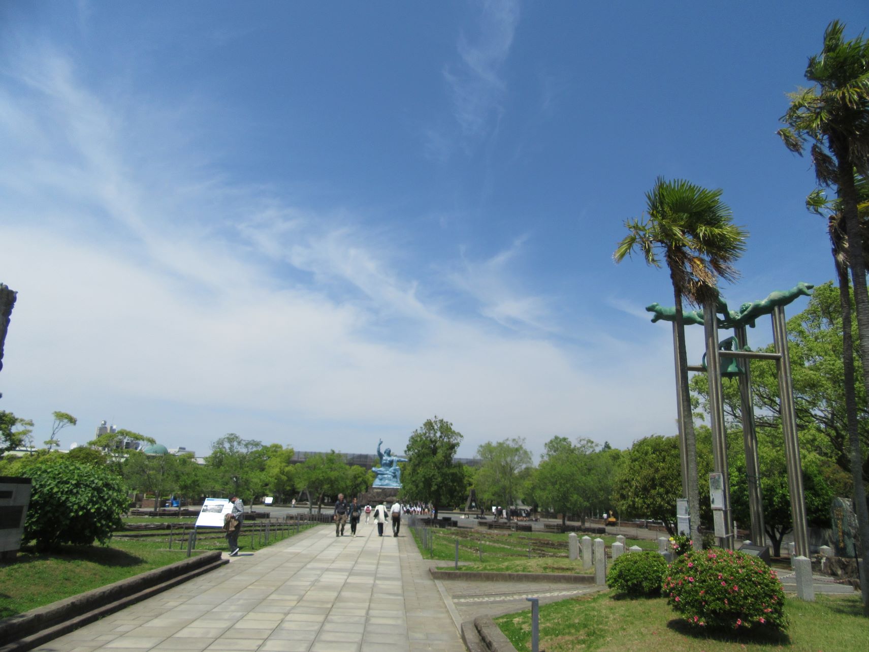 長崎市平和公園の風景。