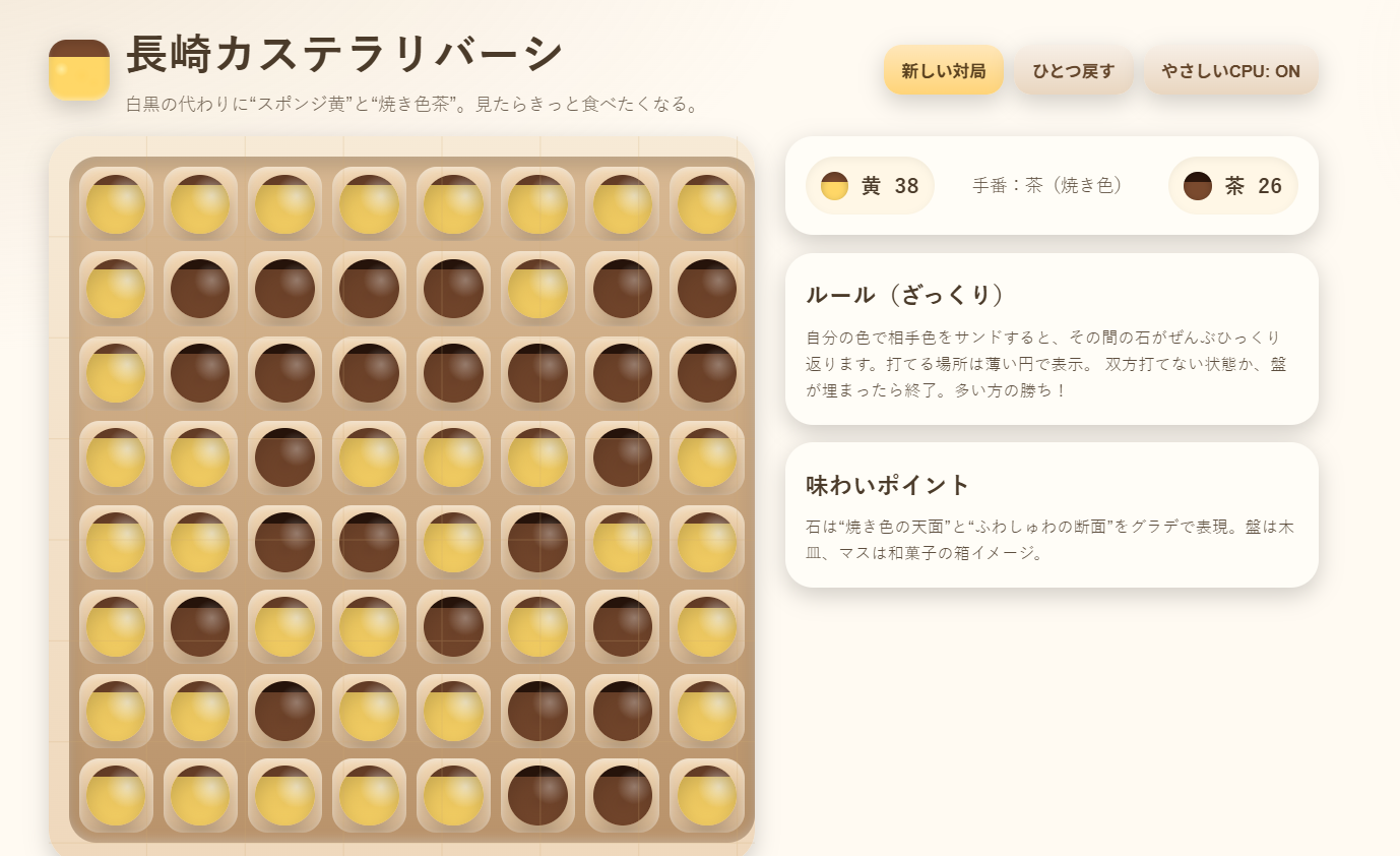 長崎カステラリバーシ