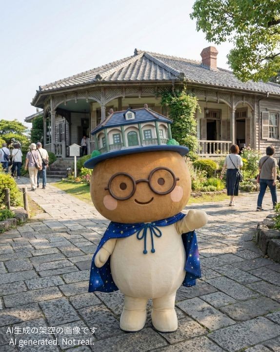 グラバー園にいるながぷく